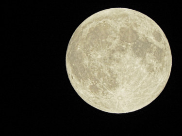 Photographie intitulée "Pleine lune." par Alain Brasseur, Œuvre d'art originale