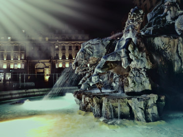 Photographie intitulée "La fontaine Barthol…" par Alain Brasseur, Œuvre d'art originale