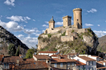 Photographie intitulée "Château de Foix." par Alain Brasseur, Œuvre d'art originale