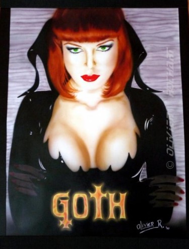 Peinture intitulée "goth" par Olivier R., Œuvre d'art originale