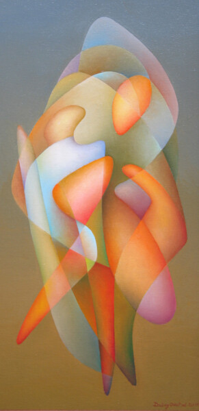 Malerei mit dem Titel "A touch of feelings" von Orest Dubay, Original-Kunstwerk, Öl