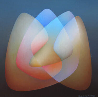 Peinture intitulée "Whispering 6" par Orest Dubay, Œuvre d'art originale, Huile