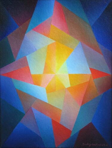 Painting titled "Light X." by Orest Dubay, Original Artwork, Oil