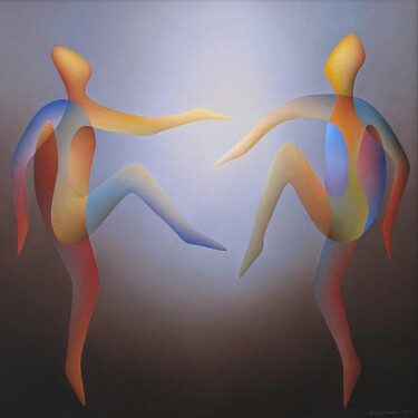 Painting titled "Dancing in dreams I." by Orest Dubay, Original Artwork, Other