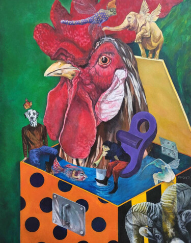 "Toy 7" başlıklı Tablo Orestes Barrios Maranon tarafından, Orijinal sanat, Akrilik