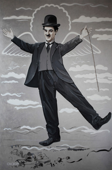 Pintura titulada "Charles Spencer Cha…" por Orest Hrytsak, Obra de arte original, Acrílico Montado en Bastidor de camilla de…