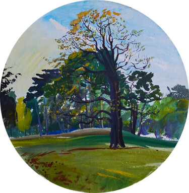 Malerei mit dem Titel "Bois Boulogne 4" von Orest Hrytsak, Original-Kunstwerk, Acryl