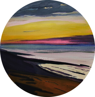 Pittura intitolato "Vue sur la mer depu…" da Orest Hrytsak, Opera d'arte originale, pigmenti