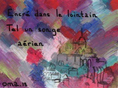 绘画 标题为“Encré dans le loint…” 由O.M.A., 原创艺术品, 蒙纳