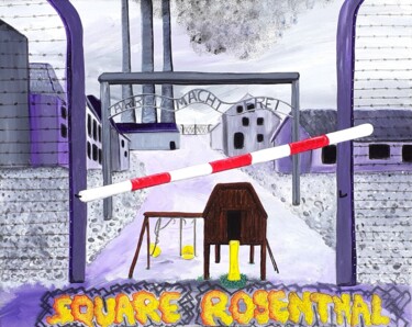 绘画 标题为“Square Rosenthal” 由O.M.A., 原创艺术品, 丙烯