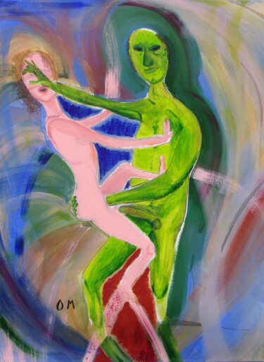 Malerei mit dem Titel "le trOMA" von O.M.A., Original-Kunstwerk, Acryl