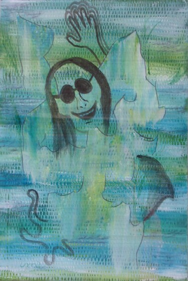 Malerei mit dem Titel "Dissolution (2)" von O.M.A., Original-Kunstwerk, Acryl