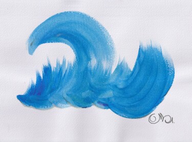 Malerei mit dem Titel "Blue" von O.M.A., Original-Kunstwerk, Acryl