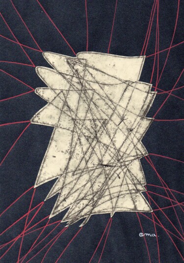"Croissance 4" başlıklı Baskıresim O.M.A. tarafından, Orijinal sanat, Monotip