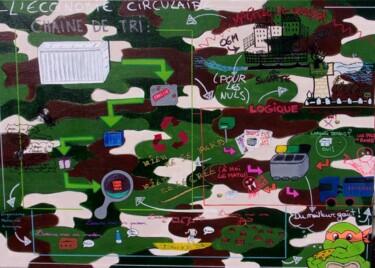Painting titled "Objet Mobile Accroc…" by O.M.A., Original Artwork, Acrylic