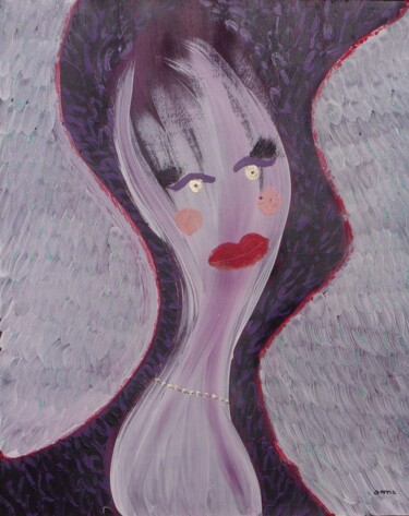 Painting titled "Make up" by O.M.A., Original Artwork, Acrylic