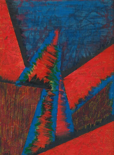 "Les toits" başlıklı Tablo O.M.A. tarafından, Orijinal sanat, Akrilik
