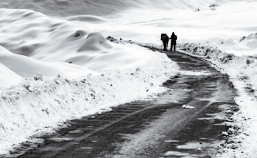 Photography titled "horse and man" by Orhan Güldeste, Original Artwork, Manipulated Photography