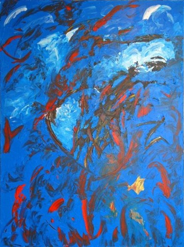 Peinture intitulée "Oxygène" par Oria, Œuvre d'art originale, Huile