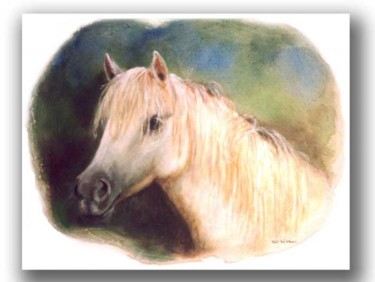 Painting titled "Cavallo" by Oria, Original Artwork, Oil