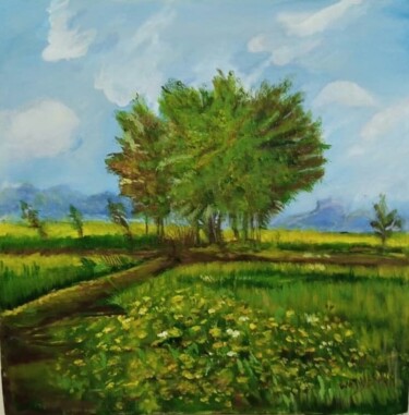 Painting titled "Nature is love" by Oriental Empyrean - The Art Gallery, Original Artwork, Acrylic