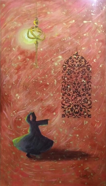 Painting titled "The Spirtual Dance" by Oriental Empyrean - The Art Gallery, Original Artwork, Acrylic