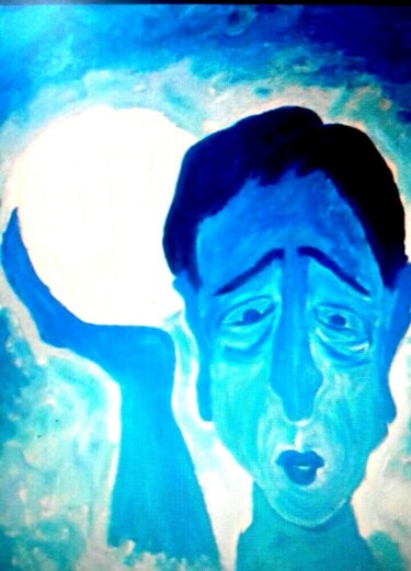 Painting titled "The Distress Soul" by Oriental Empyrean - The Art Gallery, Original Artwork, Acrylic