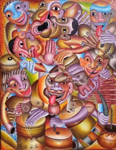 Painting titled "Circumcision Ceremo…" by Oriental Empyrean - The Art Gallery, Original Artwork, Acrylic