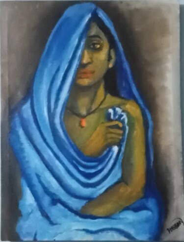 Painting titled "Conceal Soul" by Oriental Empyrean - The Art Gallery, Original Artwork, Oil