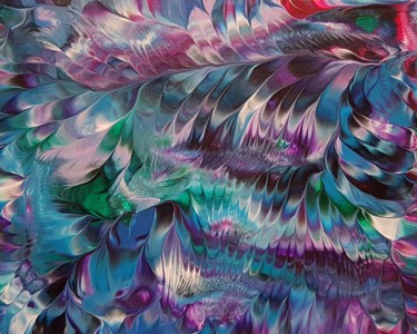 Pintura intitulada "Sapphire Ice" por Alexandra Romano, Obras de arte originais, Acrílico