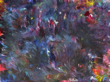 Pittura intitolato "Northern Lights | 4…" da Alexandra Romano, Opera d'arte originale, Acrilico
