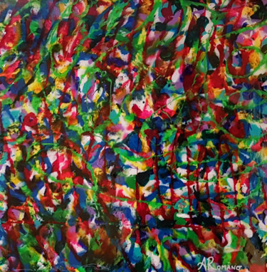 Painting titled "Colourful Conscious…" by Alexandra Romano, Original Artwork, Acrylic