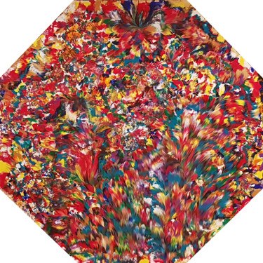 Octavia's Garden | 48" x 48" x 3" Картина под названием "Octavia's Garden |…" - Alexandra Romano, Подлинное произведение искусства, Акрил