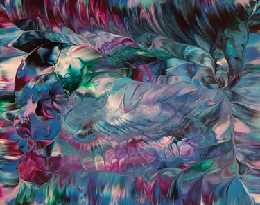 Sapphire Jade | 10" x 8" Картина под названием "Sapphire Jade | 10"…" - Alexandra Romano, Подлинное произведение искусства, Акрил