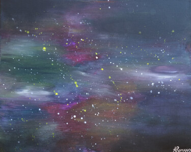 Malerei mit dem Titel "Nebula" von Alexandra Romano, Original-Kunstwerk, Acryl