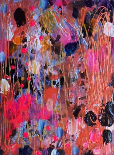 Pittura intitolato "Art Abstrait" da Céline Marcoz, Opera d'arte originale, Acrilico