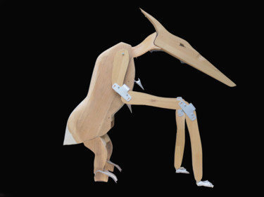 雕塑 标题为“ptérodactyle alumin…” 由Olivier Clop, 原创艺术品, 木