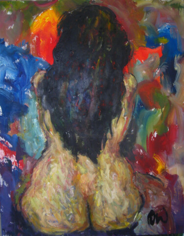 Pintura titulada "espalda-de-venus-00…" por Oriol Uri, Obra de arte original, Oleo