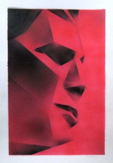 Painting titled "Vermell / Rouge / R…" by Oriol Capella, Original Artwork, Acrylic