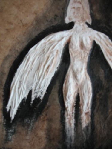 Zeichnungen mit dem Titel "Engel aus der Dunke…" von Ralf Czekalla, Original-Kunstwerk, Tinte