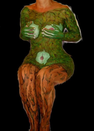 Fotografie mit dem Titel "Baumfrau...Wesen de…" von Ralf Czekalla, Original-Kunstwerk