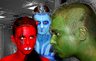 Tanz der Elemente...oder mach mir den Hulk ,-) Fotografie mit dem Titel "Tanz der Elemente..…" von Ralf Czekalla, Original-Kunstwerk
