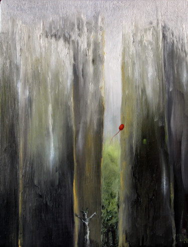 Malerei mit dem Titel "Die Tage des Ballons" von Ralf Czekalla, Original-Kunstwerk, Öl