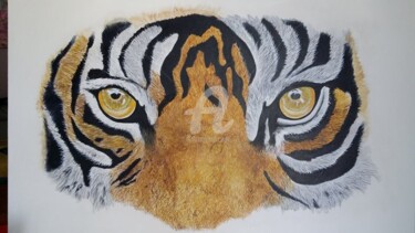 Painting titled "TIGRE" by Orlando Cristiani, Original Artwork, Acrylic