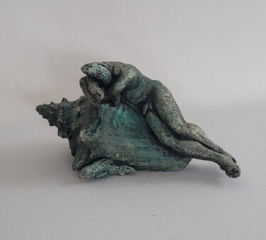 Sculpture titled "Le pêcheur 2" by Orlando Basulto, Original Artwork, Clay