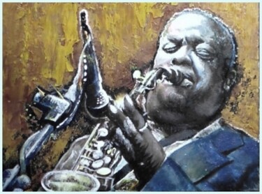 Painting titled "le jazz" by Orlicz, Original Artwork, Oil