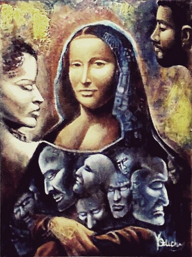 Картина под названием "Her criminal past" - Orlicz, Подлинное произведение искусства, Масло