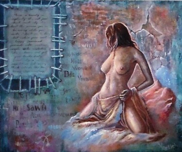 Картина под названием "10 заповедей" - Orlicz, Подлинное произведение искусства, Масло