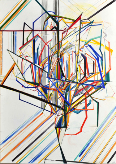 Картина под названием "Moving forward" - Марина Ярмишко, Подлинное произведение искусства, Темпера