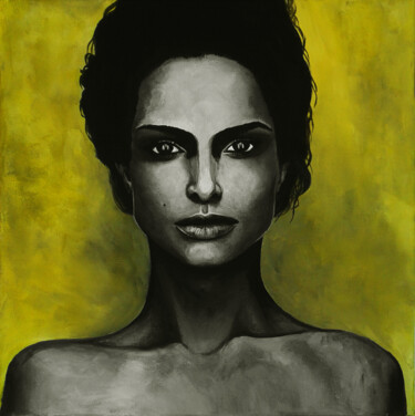 Schilderij getiteld "Natalie" door Orsi Patai, Origineel Kunstwerk, Acryl